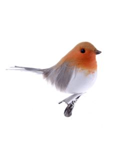Cotton Robin On Clip - Natural (6 pieces per pk)