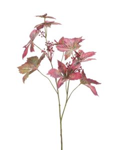 Chestnut Leaf Spray Burgundy 85cm