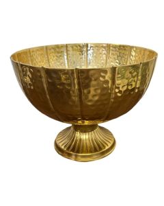 Gold Footed Bowl Aluminium 31.5cm