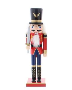 30cm Red/Blue Nutcracker W/Sword
