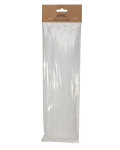 30cm White Cable Ties Pack Of 100