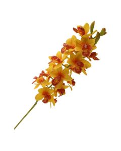83cm Cymbidium Orchid Spray Yellow