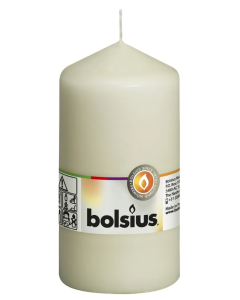 Bolsius Pillar Candle Ivory 130 x 68mm