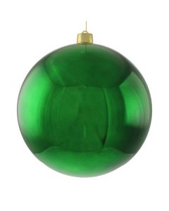 40cm Plastic Shiny Bauble Green