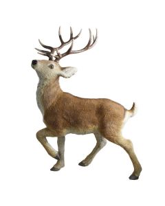 97cm x 74cm Faux Fur Standing Deer Brown