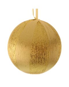 8cm Spun Metallic Bauble Gold/Champagne