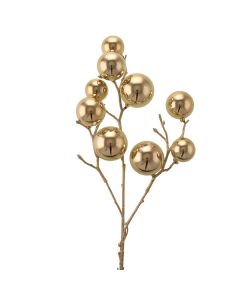 53cm Shiny Bauble Spray Champagne