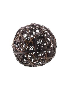 31cm Basketry Ball Dark Brown