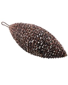 68cm Basketry Hanging Drop Dark Brown