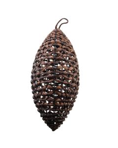 50cm Basketry Hanging Drop Dark Brown