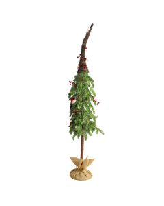 122cm Pine Tree with Berries Green