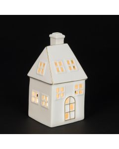Porcelain LED House B/O 17cm