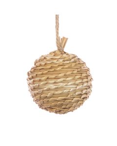 Rattan Straw Bauble 10cm