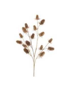 Metallic Thistle Spray 66cm Gold