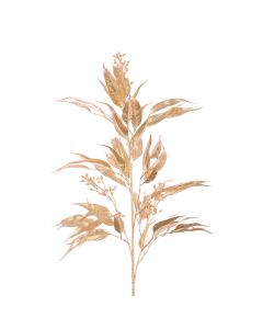Long Leaf Eucalyptus Spray 76cm Gold