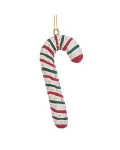 Papier Mache Candy Cane 10cm
