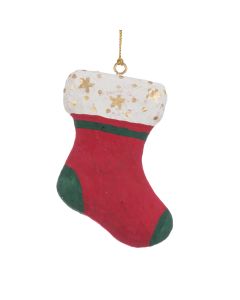 Papier Mache Stocking 10cm