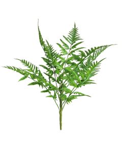 Artificial Leather Fern Bush 41cm