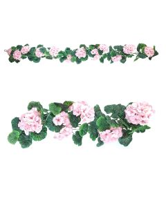 Artificial Geranium Garland 170cm Pink