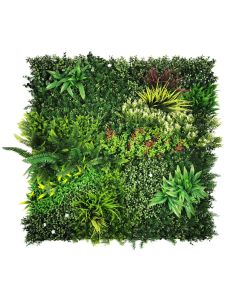 Plastic Foliage Tile - Green/White 1mtr x 1mtr