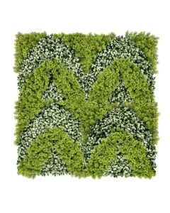 Plastic Hedge Tile - Green/White 1mtr x 1mtr