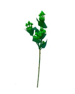 Artificial Hypericum Berry Branch - Green 48cm