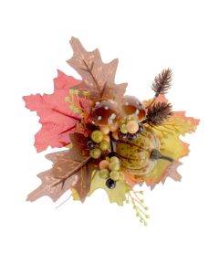 Pumpkin & Mushroom Pick - Orange/Brown x 3