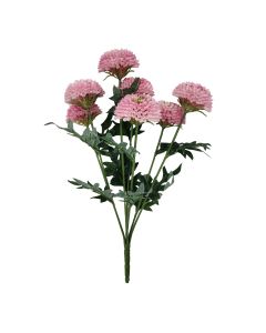 45cm Ball Chrysanthemum Bush Pink