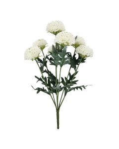 45cm Ball Chrysanthemum Bush Cream