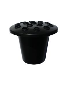 Black Grave Pot Filled 13cm Top Diameter