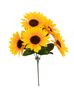 Sunflower Bush x 5 Heads 32cm