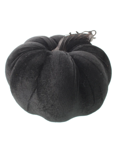 18cm Velvet Pumpkin Black