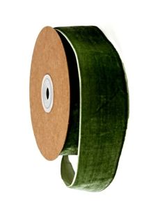 Velvet Ribbon 12mm x 10mtrs Dark Green