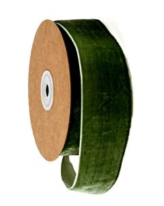 Velvet Ribbon 50mm x 10mtrs Dark Green