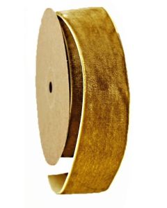 Velvet Ribbon 50mm x 10mtrs Gold