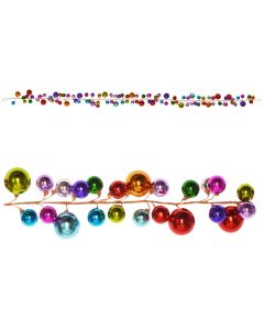 Bauble Garland Multi Coloured 270cm
