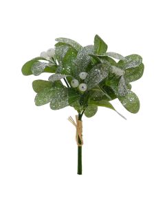Frosted Mistletoe Pick 20cm