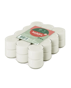 Bolsius Clear Cup Tealights x 24