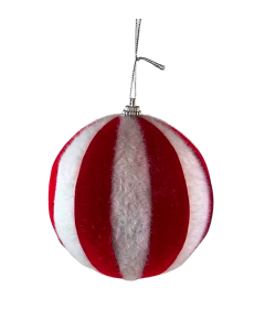 Candy Cane Christmas Baubles 10cm x 4