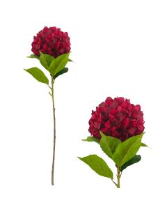Artificial Hydrangea Stem Red 105cm