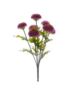 45cm Ball Chrysanthemum Bush Purple