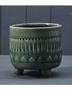 Green Ceramic Pot (14.5cm)