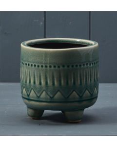 Green Ceramic Pot (12.5cm)