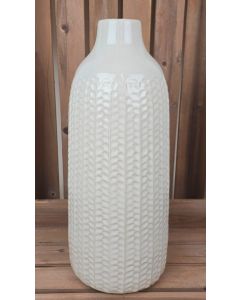 White Ceramic Vase (37.5cm)