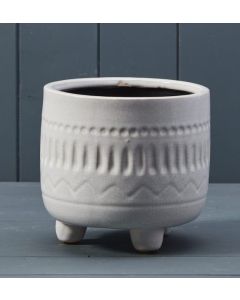 White Ceramic Pot (14.5cm)