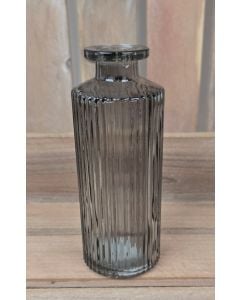 Smoky Grey Glass Bottle (13.2cm)
