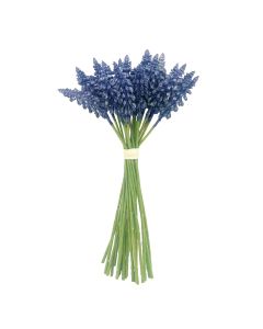 30cm Blue Muscari Stems Hand Tied