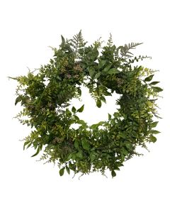 60cm Mixed Fern Wreath