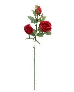 80cm Red Rosebud Stem