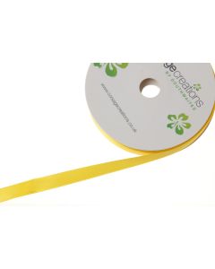 Double Face Satin 38mm x 20mtrs Yellow